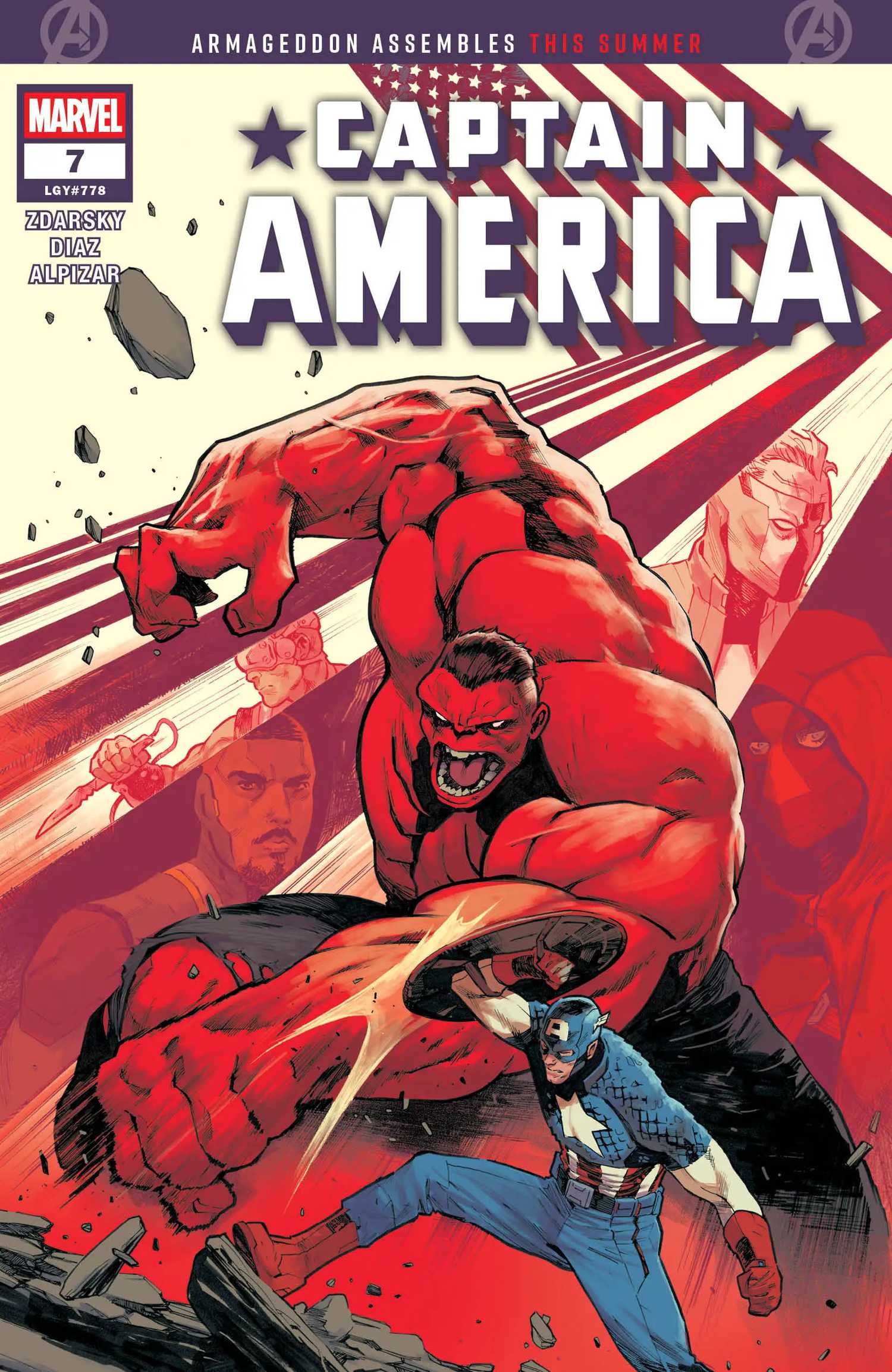 Marvel agenda confronto entre Capitão América e Hulk Vermelho para fevereiro de 2026 - Imagem do artigo original