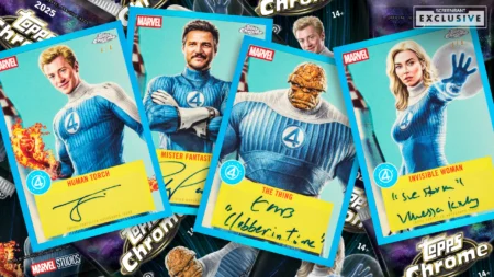 Topps lança primeiro set de cards do MCU com autógrafos do Quarteto Fantástico