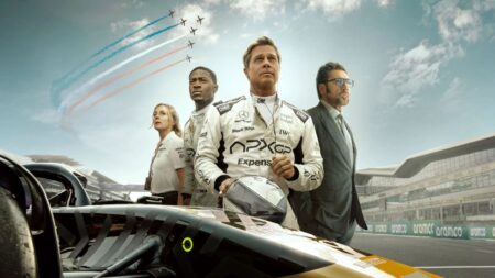 Brad Pitt acelera na supersprodução “F1”, já em cartaz no Apple TV+