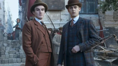 Cena da nova série Jovem Sherlock, do Prime Video, cirado por Guy Ritchie