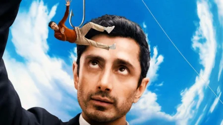Riz Ahmed em cena de A Isca (Bait), série de comédia britânica do Prime Video Brasil