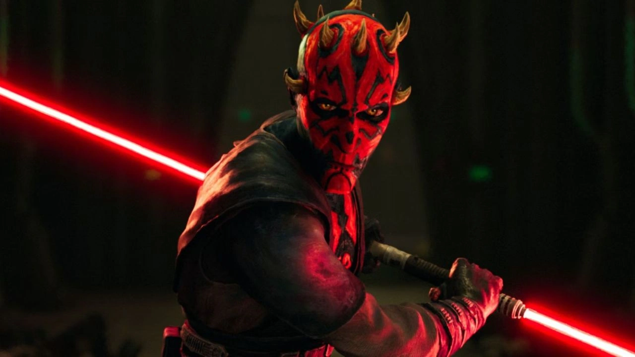 Maul: Lorde das Sombras Darth Maul em cena de Maul: Lorde das Sombras, animação sombria do Disney+ ambientada após The Clone Wars.