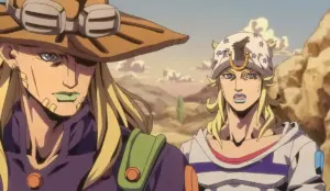 Johnny Joestar e Gyro Zeppeli em Steel Ball Run 2nd STAGE na Netflix
