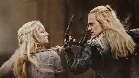 Os Anéis de Poder revela Sauron no trono e Gandalf contra o Mûmak na 3ª temporada Gandalf enfrentando Mûmak de Harad em Os Anéis de Poder 3ª temporada