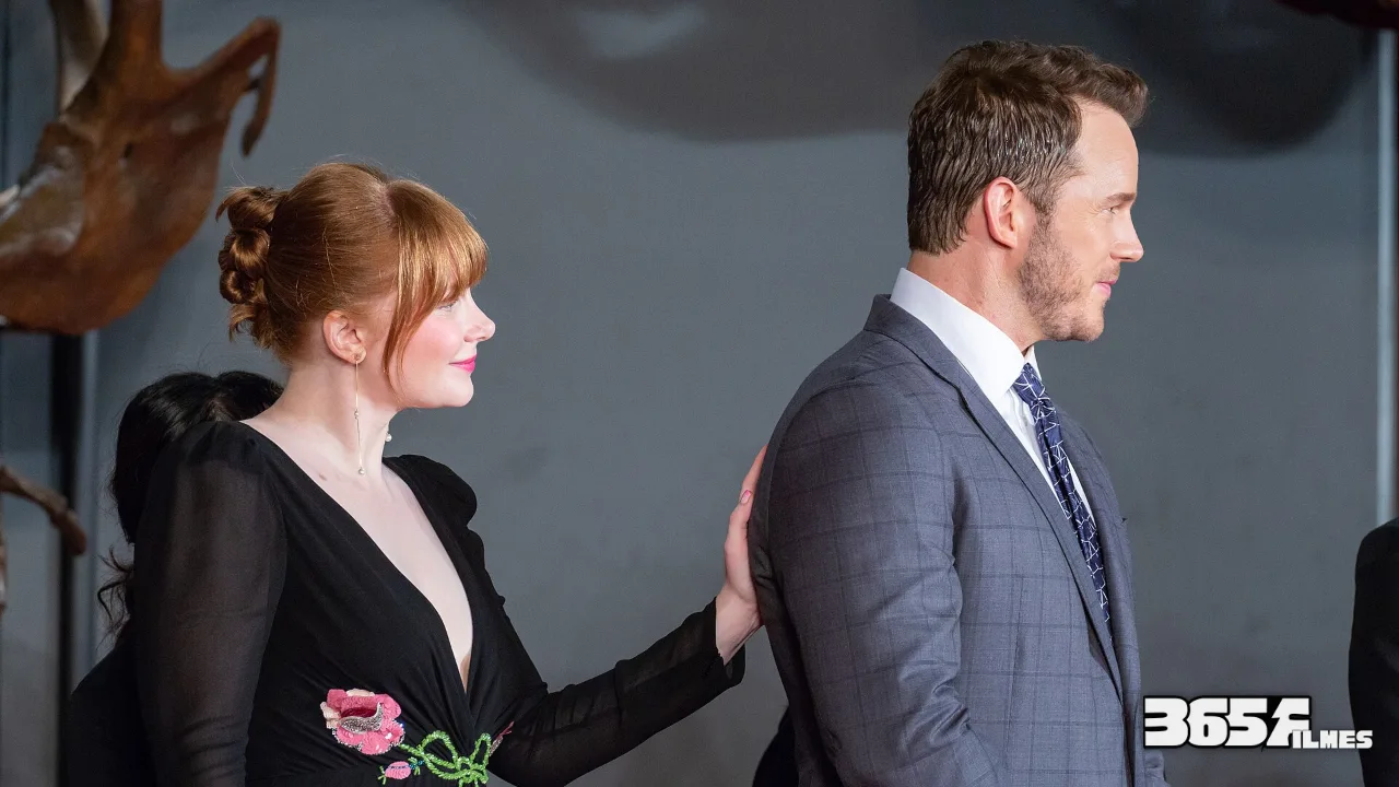 Chris Pratt e Bryce Dallas Howard na pré-estreia de Jurassic World: Reino Ameaçado em Tóquio